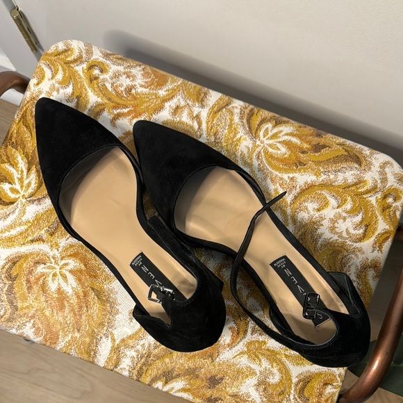 Steve Madden Black Suede Block Heels - Picture 5 of 5